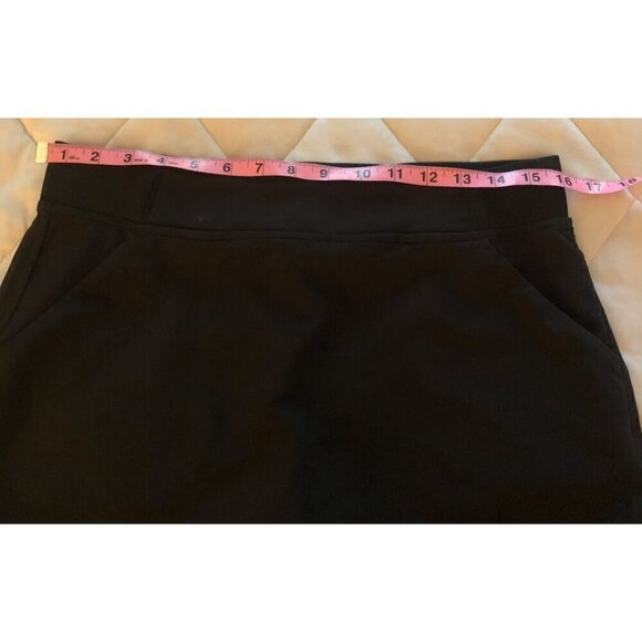 Woman's 32 Degrees Cool Black Skort Skirt Size Small - Picture 5 of 8